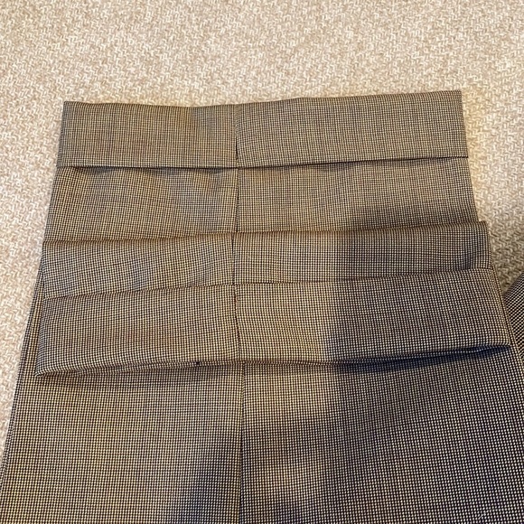 Peter Elliot Tailored Cuffed Double Pleated Trousers 33/29 Brown - Picture 4 of 5